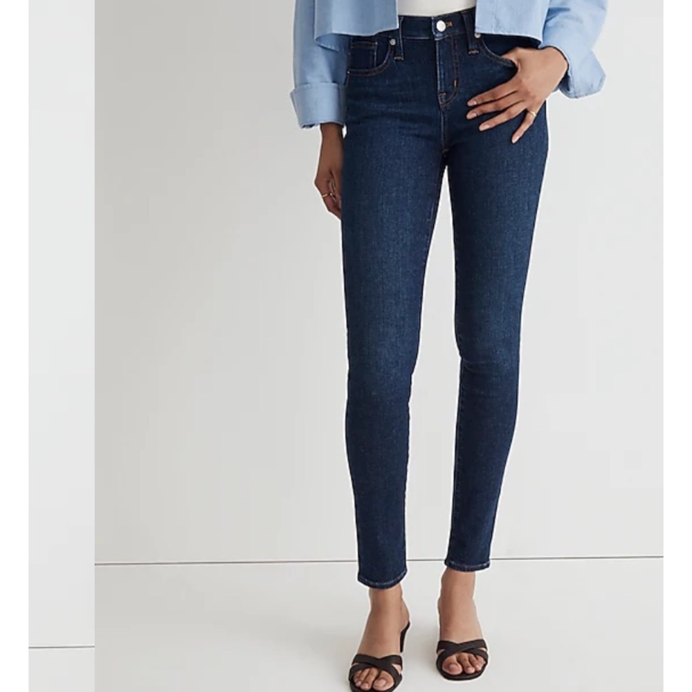 Madewell 8" Skinny Jeans Blue Denim Size 28”